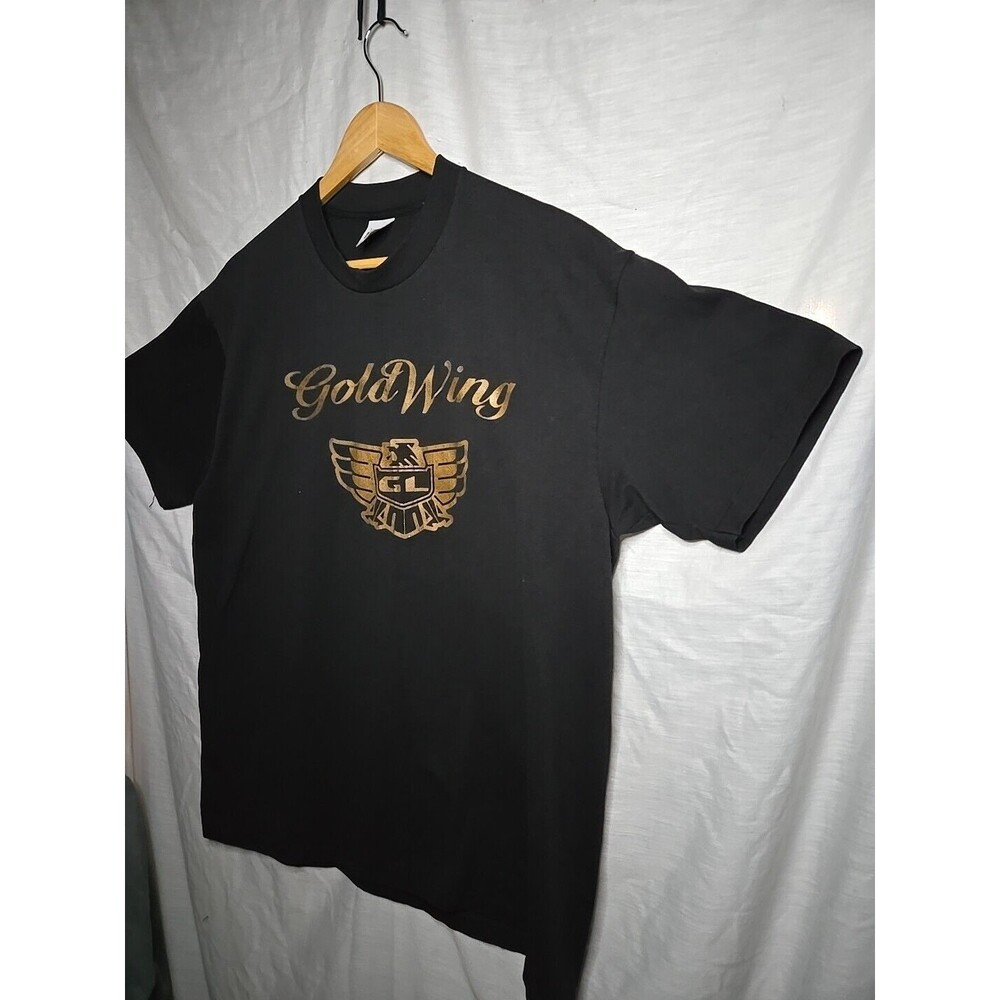 Gold Wing T Shirt XL K-Brand Black Made In The USA - Picture 3 of 6